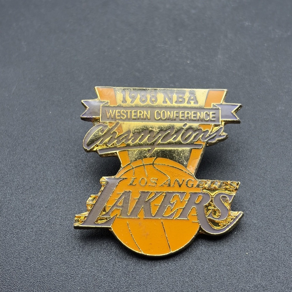 Los Angeles Lakers 1988 NBA Western Conference Champions Lapel Hat Pin